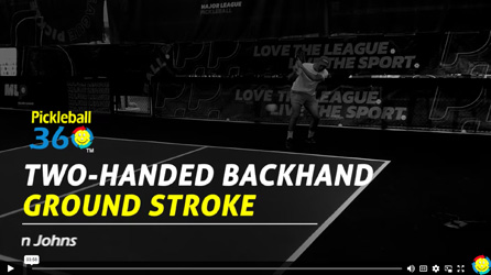 Two Handed Backhand Ground Stroke